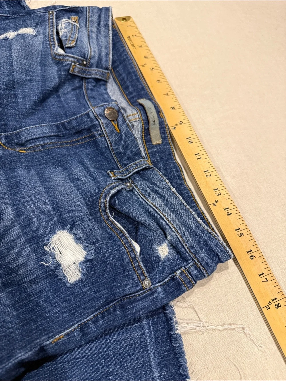Joe's Jeans Collector’s Edition The Olivia Dark Blue Mid-Rise Cropped Flare
